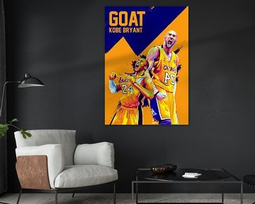 Kobe Bryant Wpap Pop Art van Wpap Malang