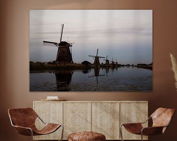Les moulins à vent de Kinderdijk sur bart vialle