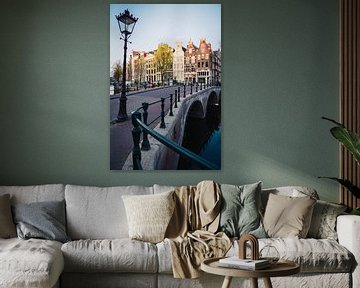 Keizersgracht Amsterdam tijdens het gouden uurtje van Thea.Photo