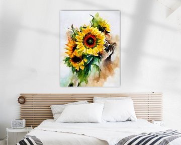 Zonnebloemen van Bert Nijholt