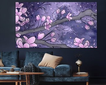 Japan Floral by Mad Dog Art