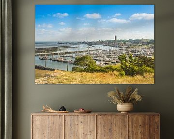 View of the marina of Terschelling by Douwe Schut