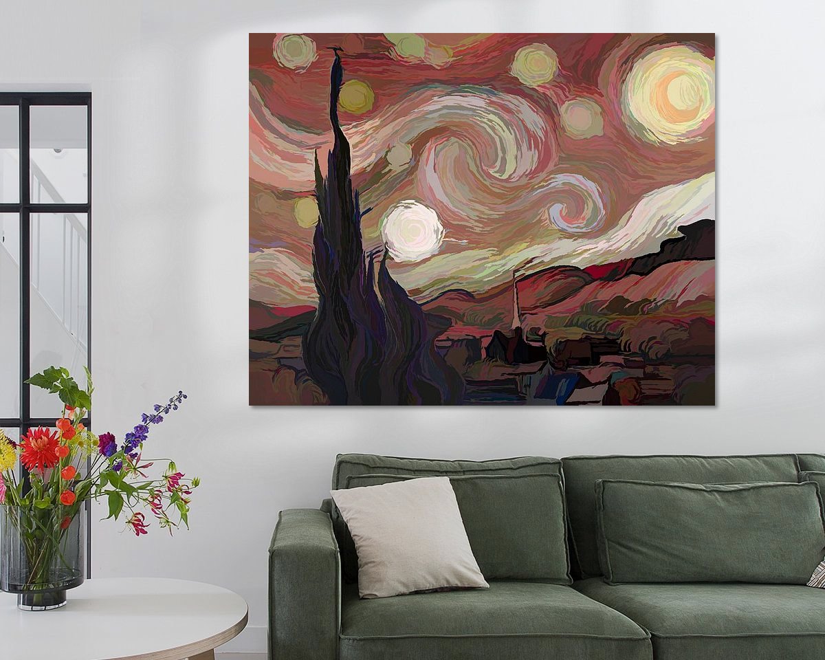 Example of the artwork in a room