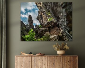 Bielatal, Suisse saxonne - Le monde des rochers aux colonnes d'Hercule sur Pixelwerk