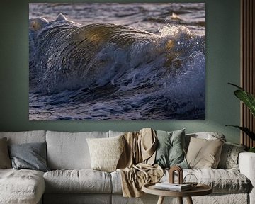 Wave at the shore by Björn van den Berg