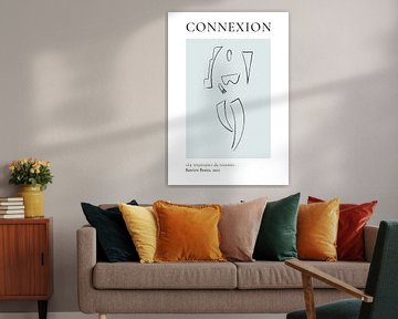 Affiche d'art minimaliste et abstrait -  Connexion sur Aplotica Studio