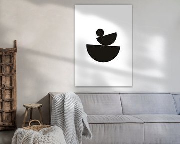 Poster für minimalistische und abstrakte Kunst - MCM I von Aplotica Studio