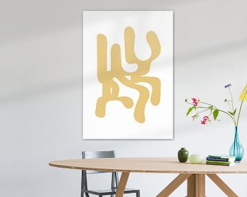 Minimalist and abstract art poster - Frenzy by Aplotica Studio