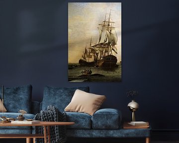 Golden Age Ship Painting by Maurits Bredius