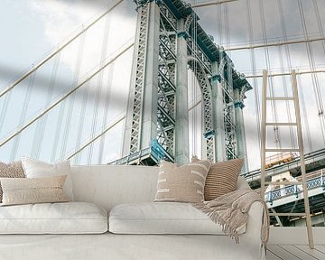 Manhattan Bridge New York van Raisa Zwart Reisfotografie Prints