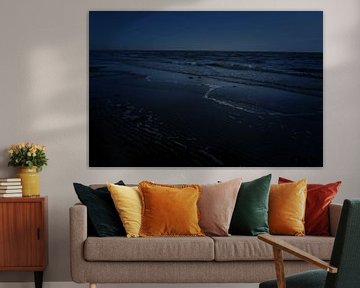 Strand von Zandvoort nach Sonnenuntergang von Jan van de Laar