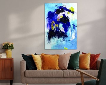 Océan bleu/mer abstraite//Painting for your home sur SoulmadeartBerlin
