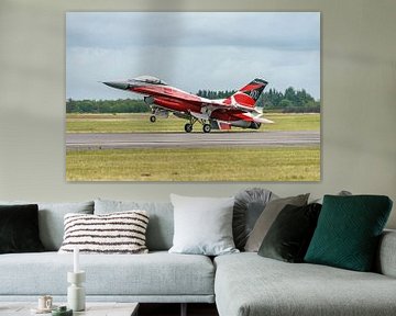 Danish F-16 Solo Display Team 2022 "Dannebrog". by Jaap van den Berg