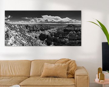 Grand Canyon in Schwarz und Weiß von Henk Meijer Photography