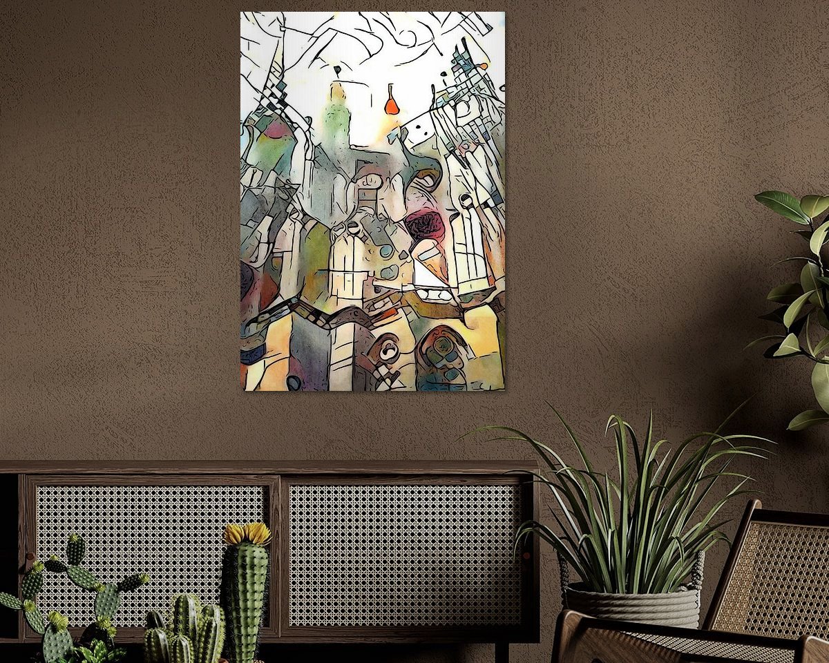 Example of the artwork in a room