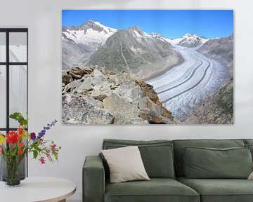 Vue sur le glacier d'Aletsch et la Jungfrau Suisse sur My Footprints