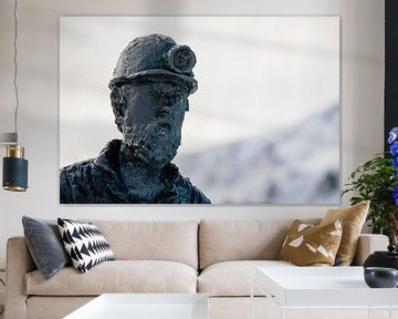 The Miner - Standbeeld mijnwerker in Lonyearbyen