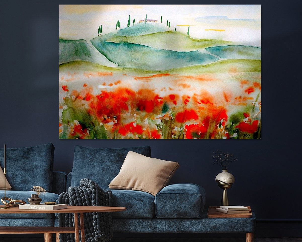 Example of the artwork in a room