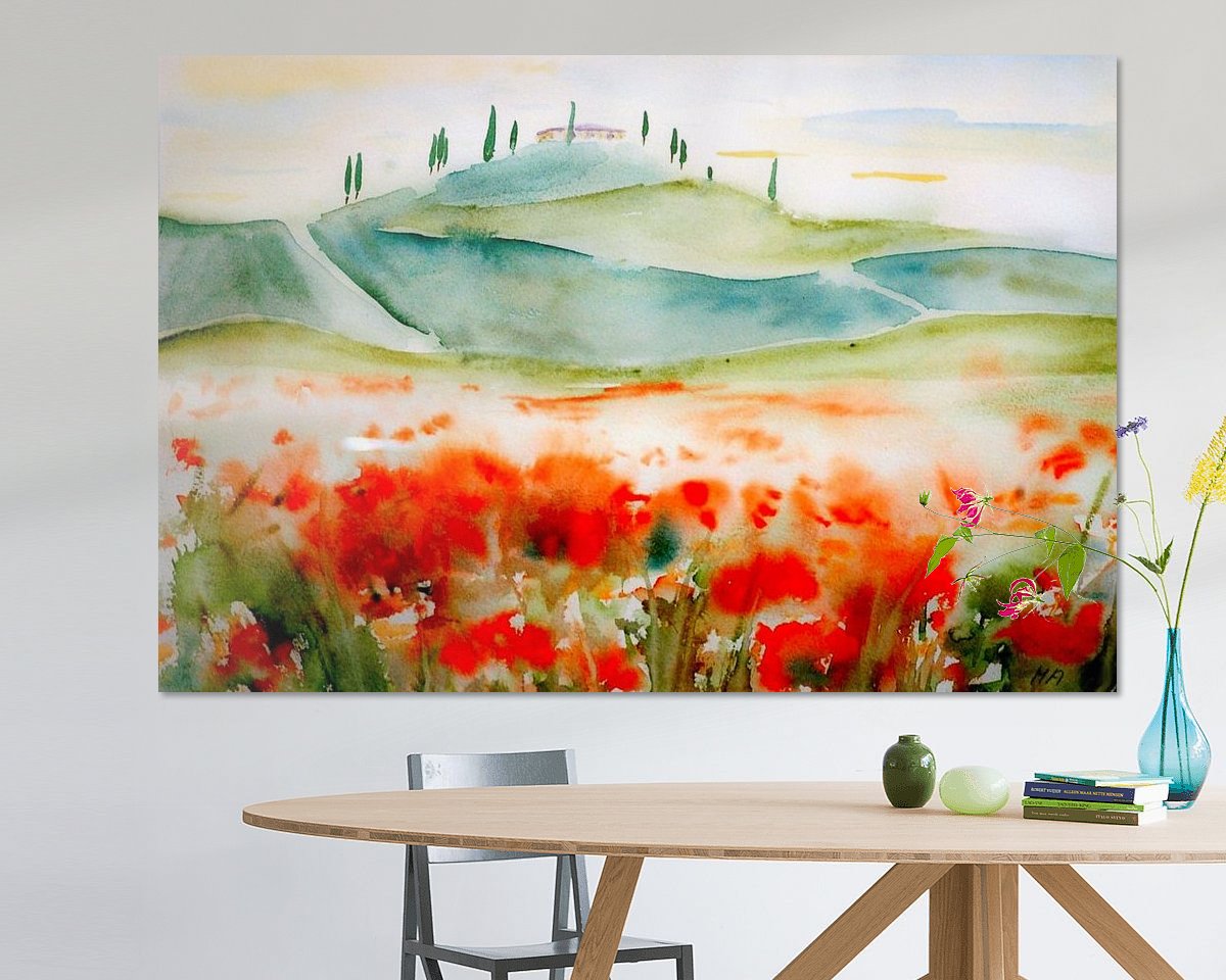 Example of the artwork in a room