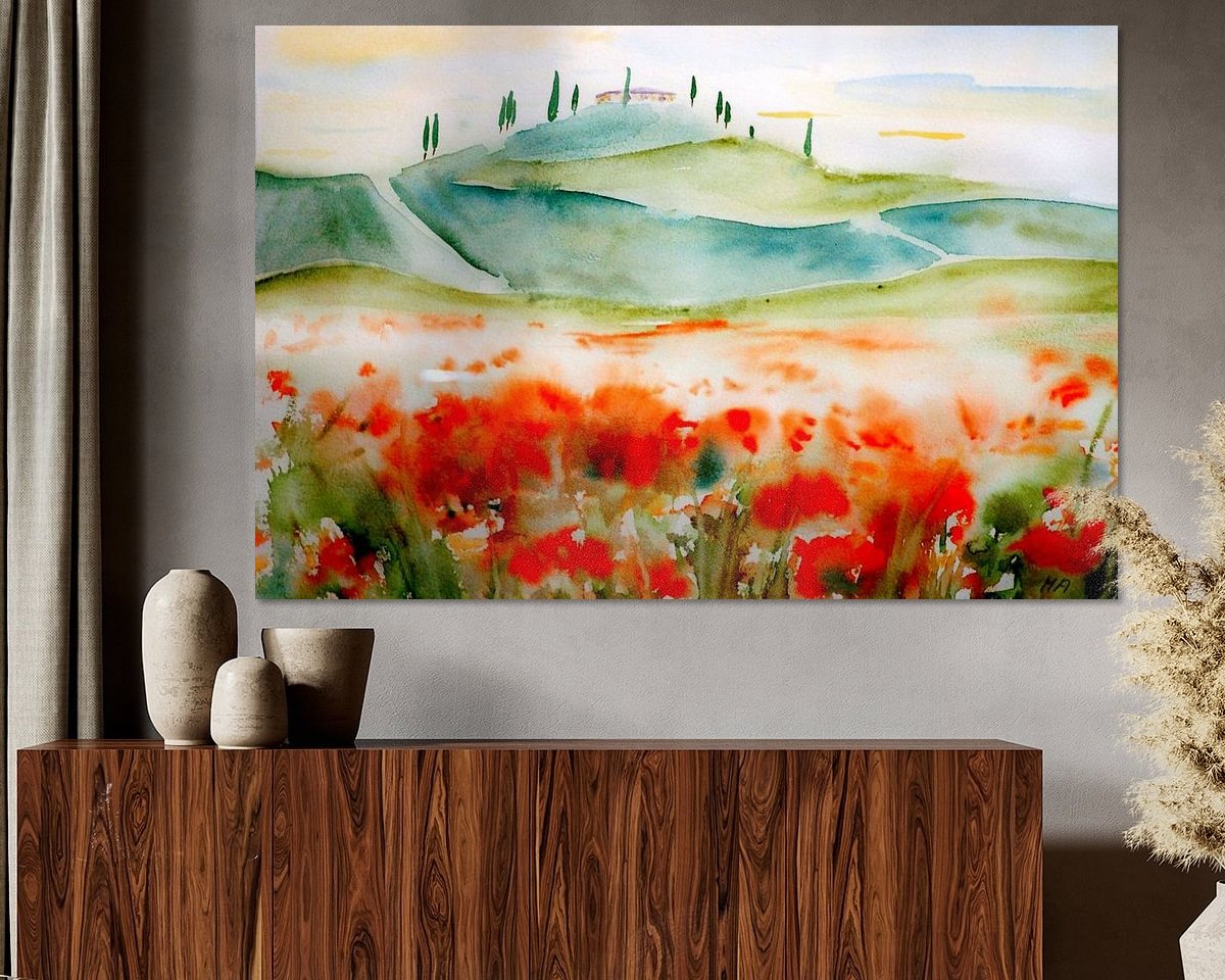 Example of the artwork in a room