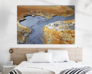 Island Landschaft Wasser und warme Farben von Marly De Kok