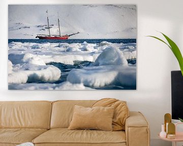 Sailing ship Northern Lights in St. Jonsfjorden by Martijn Smeets