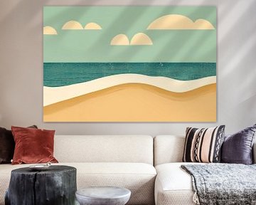 Strand, lucht en zee van Bert Nijholt