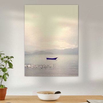 Fliegende Gruppe von springenden Fischen