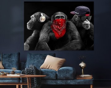 Three wise monkeys by Bert Hooijer