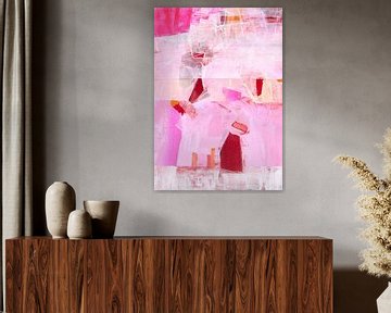 Abstract composition in pink/pink graphic by SoulmadeartBerlin