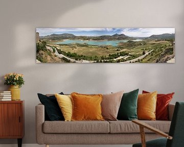 Panorama (4:1) landschap noord-oostelijk Zahara de la Sierra van René Weijers