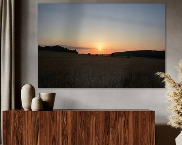 Sonnenuntergang bei Groß Stresow von GH Foto & Artdesign