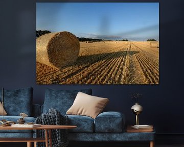 Feld mit Strohballen bei Nadelitz von GH Foto & Artdesign