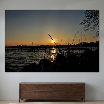 Sonnenuntergang - Yachthafen Goor, Lauterbach von GH Foto & Artdesign