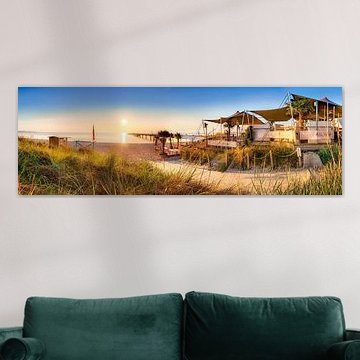 Beach panorama near Scharbeutz at the Baltic Sea. by Voss photography