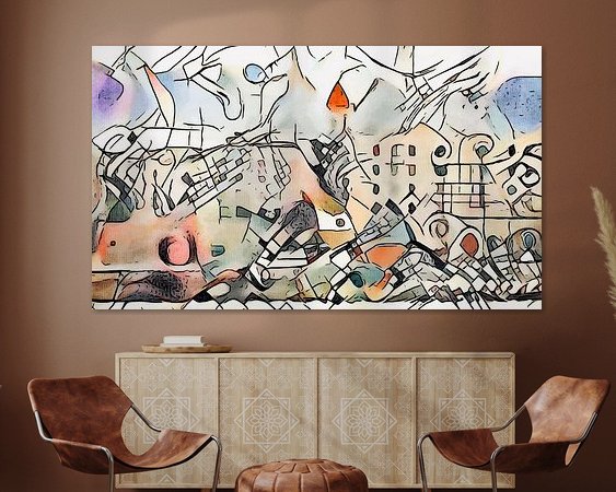 Example of the artwork in a room