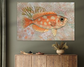 Orange Big-Eyed Fish by Behindthegray
