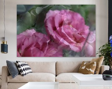 Diep roze roos van Art by Janine