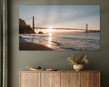 Golden Gate Bridge at sunrise by swc07