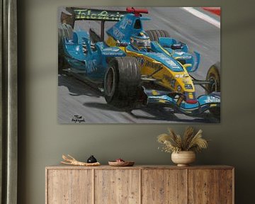 Fernando Alonso Renault 2005 von Toon Nagtegaal