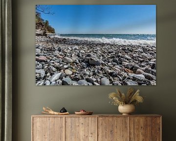 Surf on the coast in the Stubbenkammer near Sassnitz by GH Foto & Artdesign