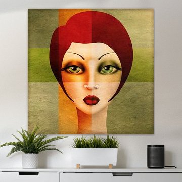 Gesicht einer Garconne Diva