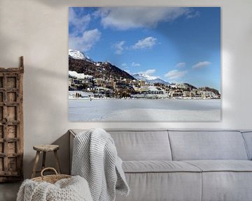 St. Moritz in de winter van Ralph Rainer Steffens