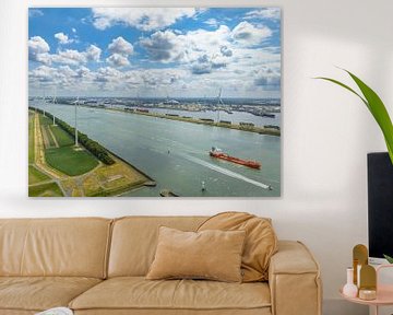 Canal Nieuwe Waterweg dans le port de Rotterdam sur Sjoerd van der Wal