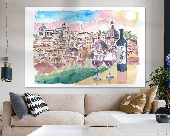 Example of the artwork in a room