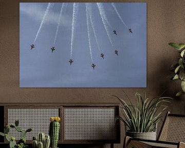 Zuid-Koreaanse Black Eagles in actie tijdens RIAT 2022. van Jaap van den Berg