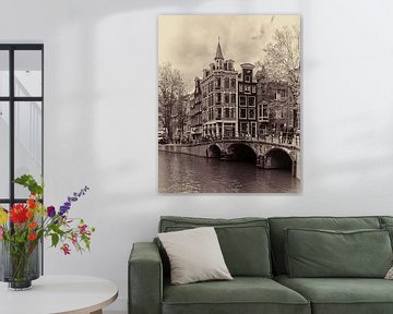 Paysage urbain d'Amsterdam sur Jan van Schooten