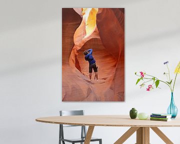 Fotograf im Lower Antelope Canyon von Antwan Janssen