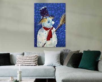 Sneeuwpop en de sneeuwbezem van Anne-Marie Somers