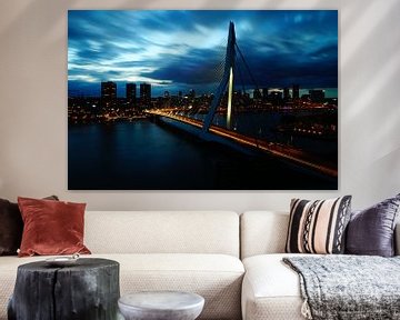 Skyline von Rotterdam von Naomi van Wijngaarden-Knip